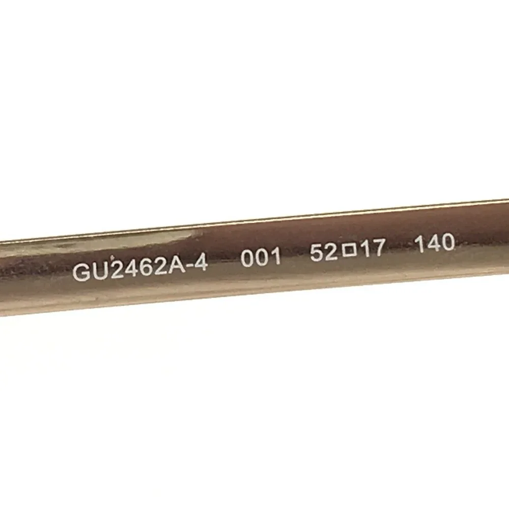 Guess Eyeglasses Frames GU2462A-4 001 Black Gold Cat Eye Full Rim 52-17-140